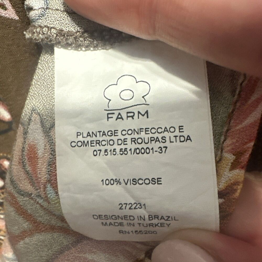 FARM Rio Brown Floral Maxi Dress - Picture 13 of 14